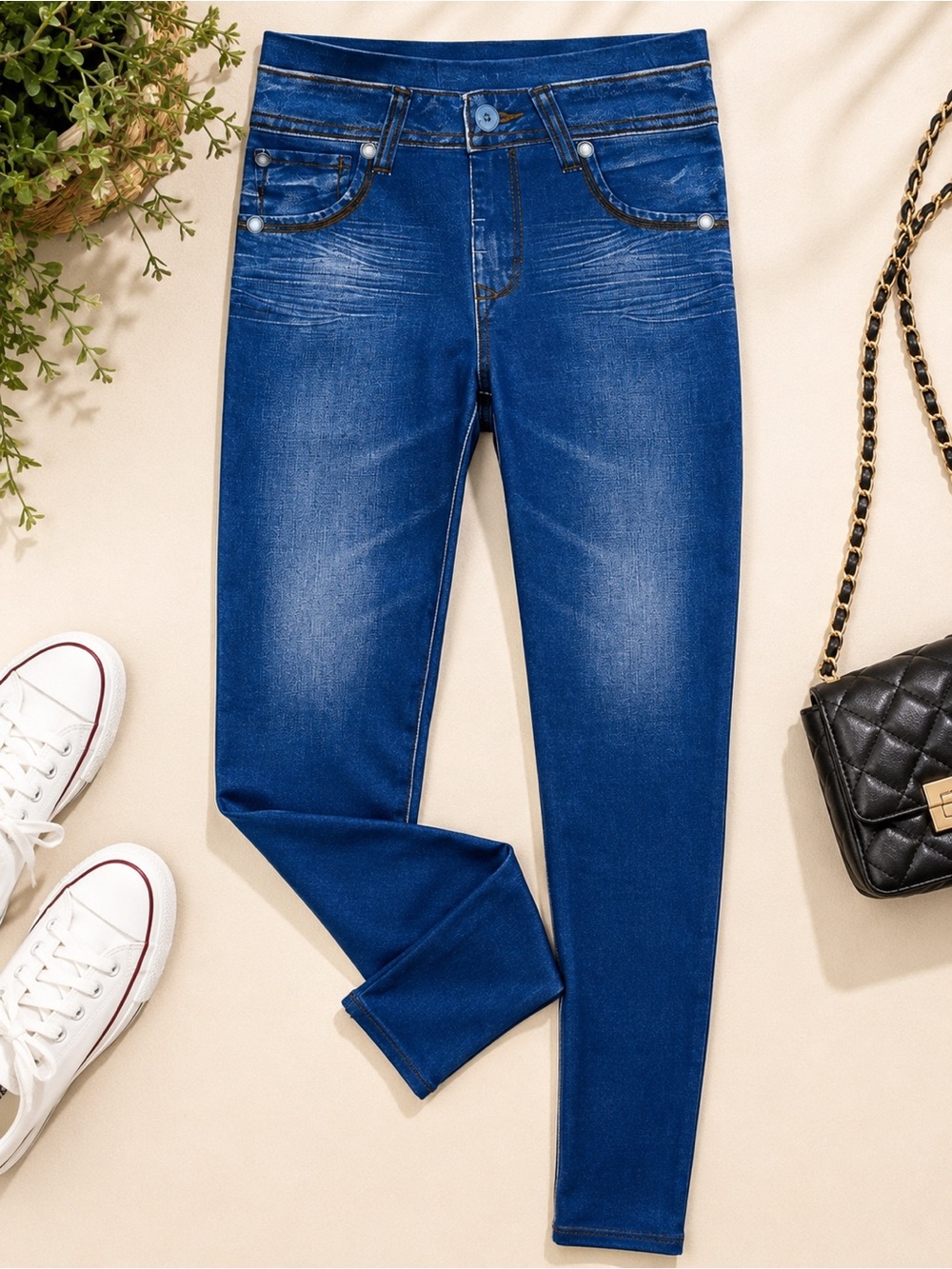 Source Unknown Deep Blue Skinny Jeggings